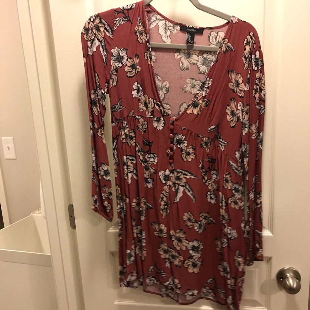 Burgundy dress